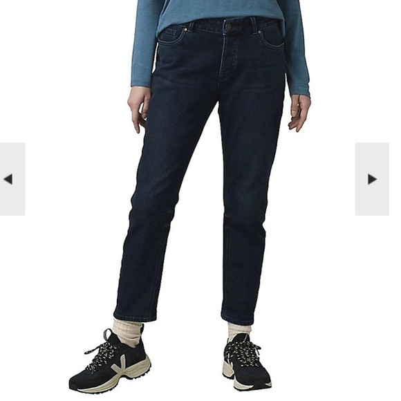 NWT PrAna Buxton Slim Fit Straight Jeans Deep Blue Size: 2 - Picture 1 of 10